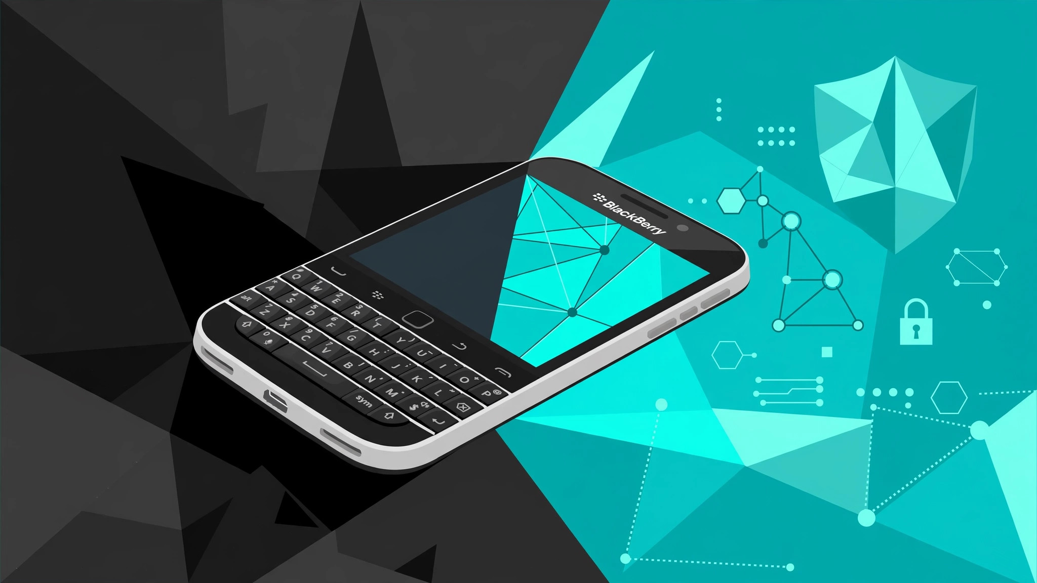 BlackBerry Classic smartphone with physical keyboard